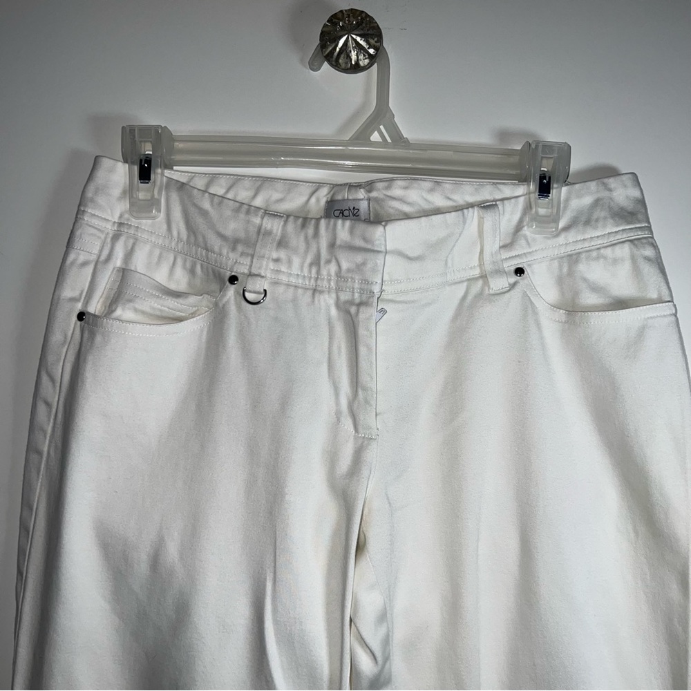 CACHÉ WHITE CROPPED PANTS - Picture 8 of 16